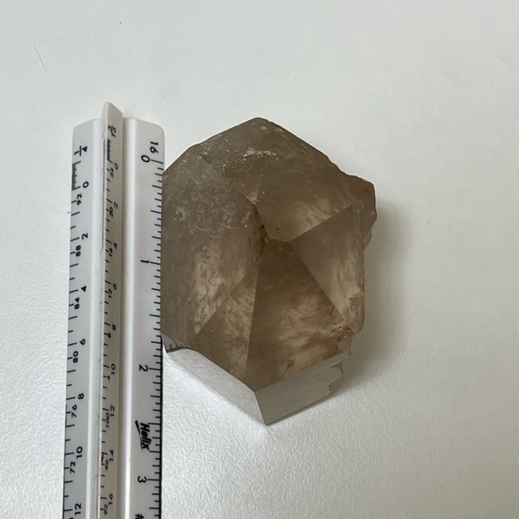 Rare Brazilian Citrine with Golden Rutile partially polished Tower - Picture 4 of 17